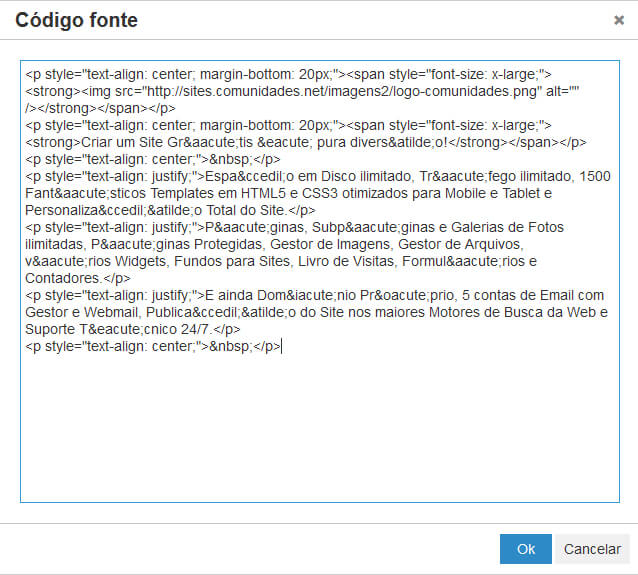 Sites Grátis do Comunidades.net